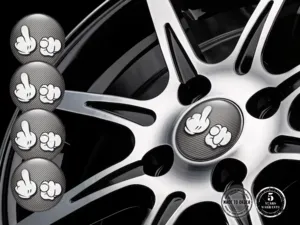 Adesivi Cupola Stile Premium Emblemi Auto Racing Pro